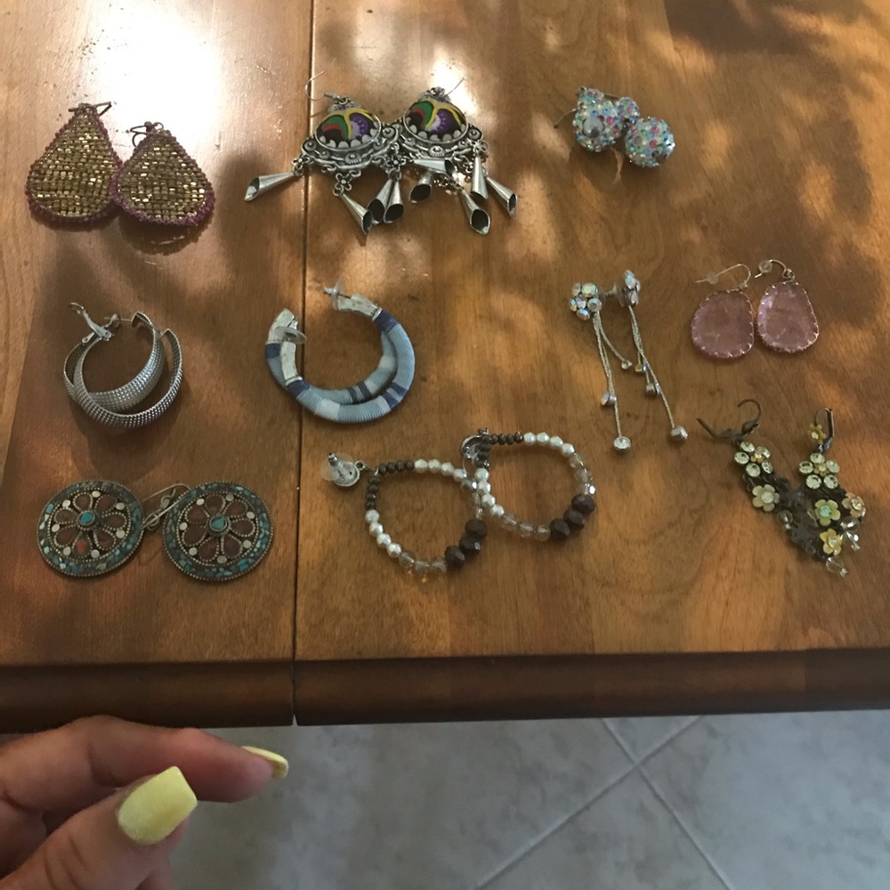 Assorted earrings Chico’s,Sterling,boutiques 10